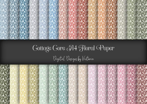 Cottage Core Floral A4 Digital Paper: A Versatile Resource for Creative Projects