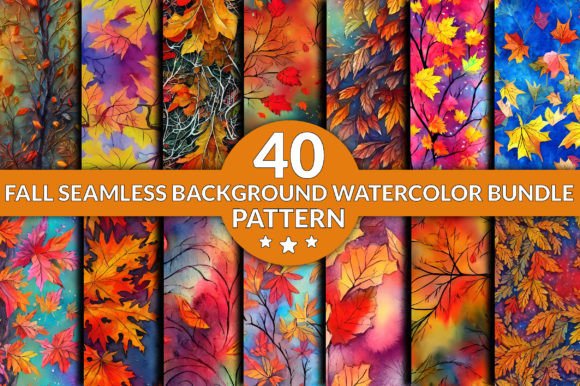 Fall Seamless Pattern Watercolor Bundle: Elevating Creativity with Timeless Design