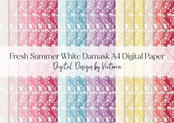 Fresh Summer White Damask A4 Paper: A Versatile Tool for Creative Projects
