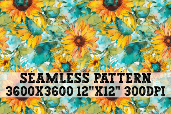 Funky Sunflowers Seamless Pattern: A Vibrant Design for Creative Projects