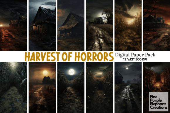 Haunted Farm Scary Creepy Halloween: A Spine-Tingling Creative Resource for Your Projects
