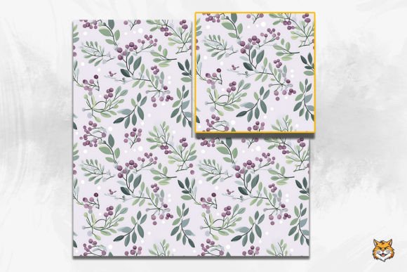 Pastel Mistletoe Seamless Pattern: A Versatile Design Element for Modern Creativity