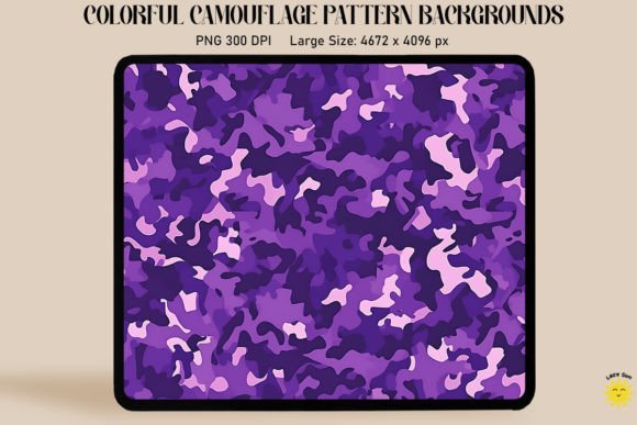 Purple Camouflage Patterns Background