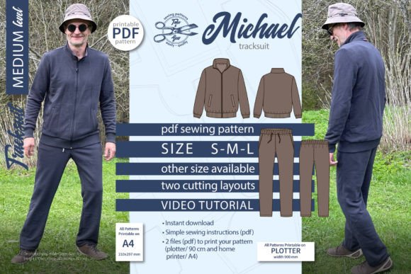Track Suit Sewing Pattern Michael S M L: A Versatile Option for DIY Enthusiasts