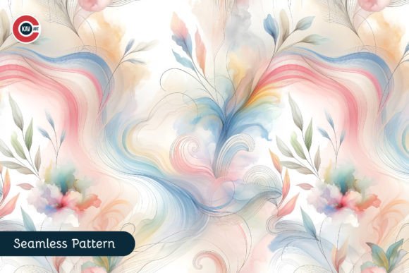 Watercolor Pastel Seamless Pattern: A Versatile Design for Artistic and Practical Creations